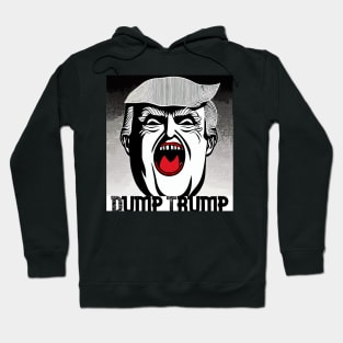 Dump Trump Black and White Hoodie